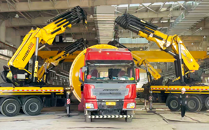 四臂联动破局！徐工 SQZ4500C 低矮厂房 “扛鼎” 160t